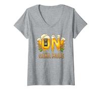 Womens Caña Mode On V-Neck T-Shirt