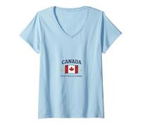 Women's Canada Stay True & Strong V-Neck T-Shirt