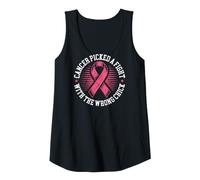 Women's Cancer Picked A Fight with The Wrong Chick Breast Cancer Tank Top