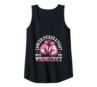Womens Cancer Picked A Fight with The Wrong Chick Breast Cancer Tank Top