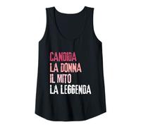 Womens Candida La Donna Il Mito La Leggenda Festa di Compleanno Tank Top