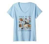 Women's Cane Corso Book Lover Reading Dog Funny Quote V-Neck T-Shirt