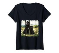 Women's Cane Corso Italiano Puppy V-Neck T-Shirt