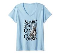 Womens Cane Corso V-Neck T-Shirt