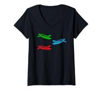 Womens Canoeing Kayak Canoe Canoeing - Kayaking V-Neck T-Shirt