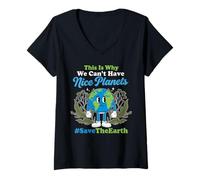 Women's Can't Have Nice Planets Planet Environmentalist Earth Day V-Neck T-Shirt