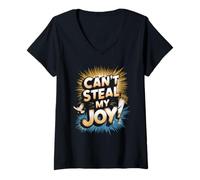 Women's Can't Steal My Joy! V-Neck T-Shirt