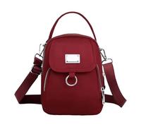 Women's Canvas Atmosphere Mom Bag Crossbody Fabric Multi-Compartment Shoulder Bag Hiking Backpacks Men, red, A