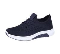 Women's Canvas Trainers, Low Shoes, Closed Trainers with Straps, black, 4