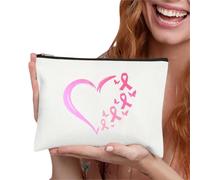 Women's Canvas Zip Pouch with Pink Floral Butterfly Appliqué Design | White rectangular pouch with a colourful embellished butterfly motif and zip top; canvas construction creates a
