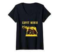 Womens Caput Mundi - Rome V-Neck T-Shirt