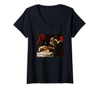 Women's Caravaggio Judith Beheading Holofernes V-Neck T-Shirt