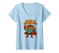 Womens Carbs To The Rescue | Carbohydrates V-Neck T-Shirt
