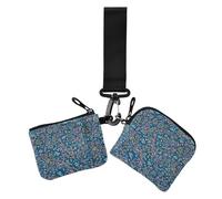 Women's Card Cases Change Holder Vintage Farmhouse Floral Paisley Blue Thin Flat Women Credit Card Case Coin Purse with Zipper Coin Pocket for Ladies Girls 2 Packs, Vintage Farmhouse Floral Paisley