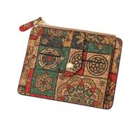 Womens Card Wallet | Womens Wallet Floral Vintage Credit Card Holder - Small Woman Wallets, Brown Slim Card Holder Wallet for Driver's License, ID Cards, F, Refer to description, Unisex