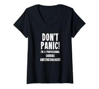 Womens Cardiac Anesthesiologist V-Neck T-Shirt