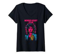 Womens Cardiac Recovery Mended Heart Club Cool Mens Get Well V-Neck T-Shirt