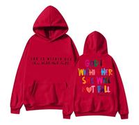 Women's Cardigan 48 In 2024 The Lady Sweatshirt With The Inscription "In God" Will Be Available. The Hoodie "God is in Her Heart and She Will Not Nicki Ladies With Zip, red, S