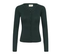 Women's cardigan KAFFE KAViba Pointelle Vert 2XL