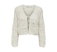 ONLY Women's Onlbeach Life 7/8 O-n Cardigan KNT Noos Knit, Cloud Dancer, M