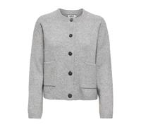 ONLY Women's Onlpiemonte KNT Noos L/S Cardigan, Light Grey Mix, L