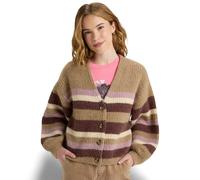 Roxy Marble Tiles Stripe - Women Brown Slouchy Cardigan
