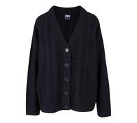 Urban Classics Cabel Knit Cardigan Black 3XL Woman
