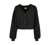 Women's cardigan Urban Classics organic oversized short terry (large size) Noir 4XL