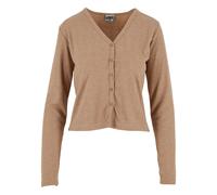 Urban Classics Women's Rib Cardigan TB7001-ladies - Beige Melange - Size M