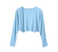 Women's Cardigans Lightweight Summer Shawl Top Cropped Open Front Long Sleeve Bolero Cardigan Fine Knit Summer Cover Ladies Dressy Shrug Top for Wedding Evening Party Casual Wear
