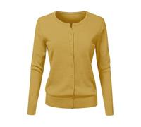 Women'S Cardigans Long Sleeve , Ladies Cardigans Size Knitted Cardigan Waistcoat Women Knitted Sport Jacket Women'S Jackets Outerwear Shirt Round Neck Cardigan Long Sleeved Sweater Jacket Bequem