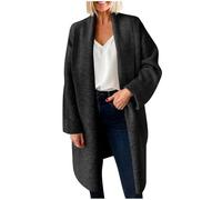 Women's Cardigans Waterfall Knit Open Front Long Coat Oversized Slouchy Chunky Knitted Sweaters Solid Warm Casual Coat Elegant Long Sleeve Outerwear Fall Winter Overcoats Ladies