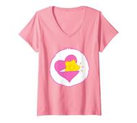 Women's Care Bears Baby Hugs Bear Belly V-Neck T-Shirt