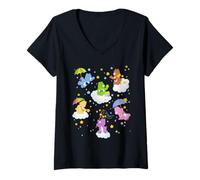 Womens Care Bears Catch a Falling Star V-Neck T-Shirt