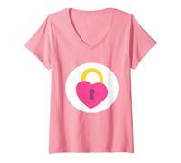 Womens Care Bears: Unlock The Magic Secret Bear Belly V-Neck T-Shirt