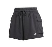 Women's cargo pocket shorts adidas Essentials Small Logo Feelcozy Noir 2XS