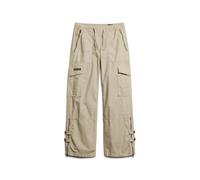 Superdry Vintagre Lr Elastic Cargo Pants Beige 26 Woman