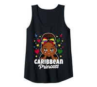 Womens Caribbean Princess Girl Antigua and St Kitts Flag Heritage Tank Top
