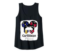 Womens Caribbean Princess Roots Barbados and Trinidad Mix Heritage Tank Top