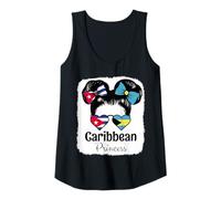 Womens Caribbean Princess Roots Cuba and Bahamas Mix Heritage Tank Top