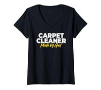 Women's Carpet Cleaner Made By God V-Neck T-Shirt