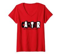 Womens Carter USM -Blocks V-Neck T-Shirt