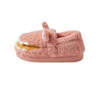 Women's Cartoon Crocodile Slippers, Plush Slippers, Women's Non-Slip Slippers, Fluffy Closed Flip Flops, Cute Winter Shoes, Indoor Pair Slip-On Shoes, Soft, Comfortable Inner Shoes, red, 8 UK