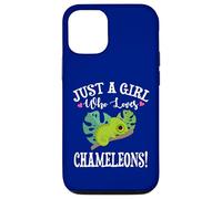 Womens Cartoon Kawaii Just Girl Who Loves Chameleons Lover Case for iPhone 12/12 Pro
