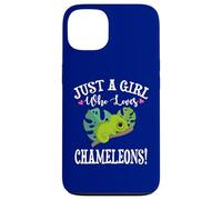 Womens Cartoon Kawaii Just Girl Who Loves Chameleons Lover Case for iPhone 13