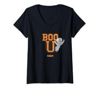 Women's Casper Boo U Halloween V-Neck T-Shirt