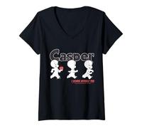 Womens Casper Movie I Scare Myself Too V-Neck T-Shirt