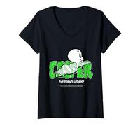 Womens Casper Movie Merch The Friendly Ghost Classic V-Neck T-Shirt
