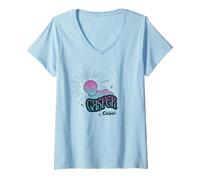 Womens Casper The Friendly Ghost Cosmic Nap V-Neck T-Shirt