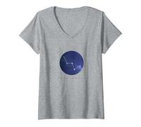 Womens Cassiopeia Constellation T-Shirt - Astronomy Space Tee V-Neck T-Shirt
